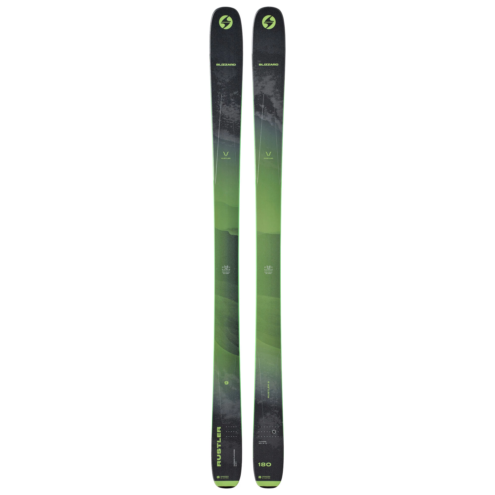 Blizzard Mens Rustler 9 Skis 23