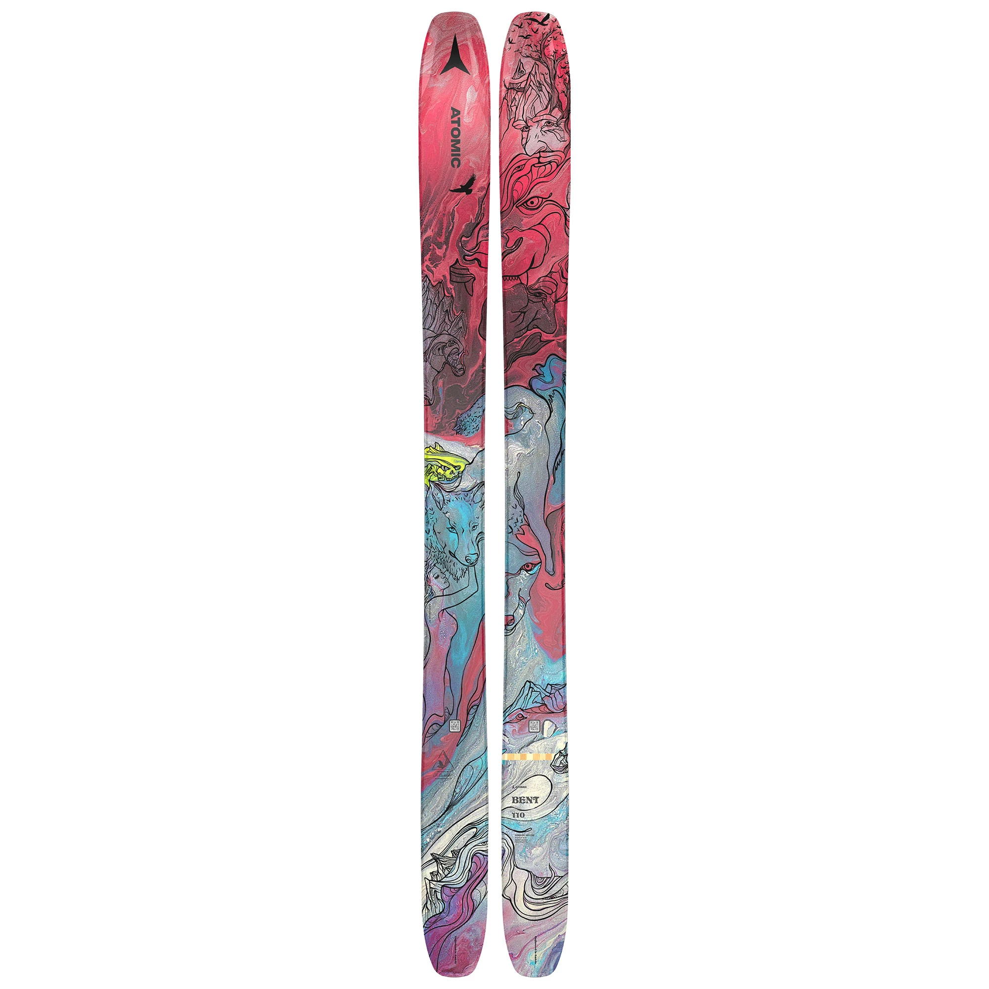 Atomic Mens Bent 110 Skis 23