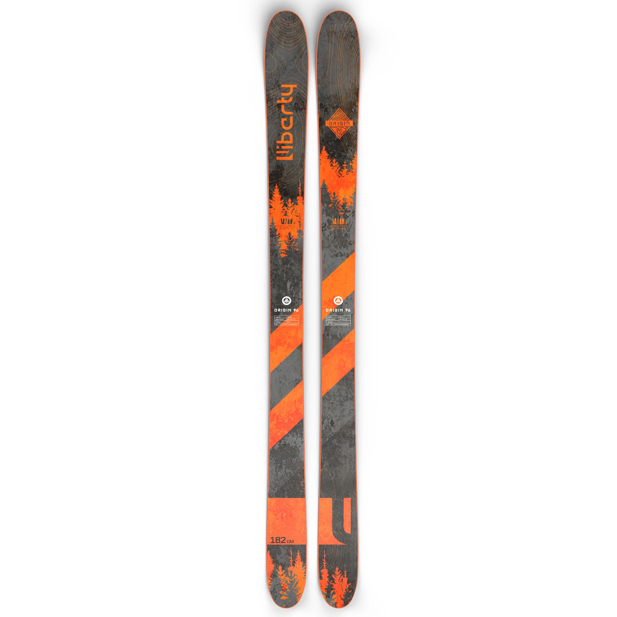 Liberty Skis Mens Origin 96 Skis 23
