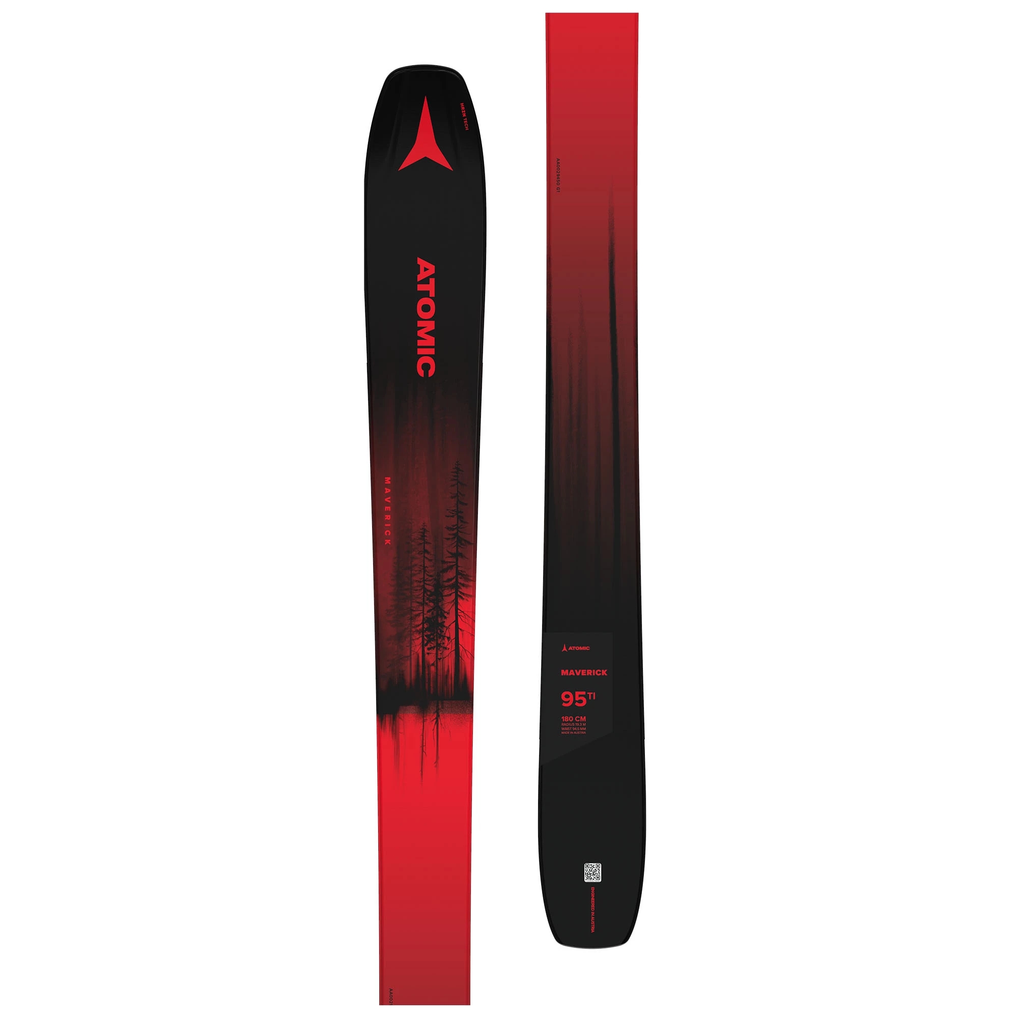 Atomic Mens Maverick 95 TI Skis 23 - Image 6
